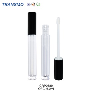 Tubos de Brillo Labial de Plástico Ecológicos con Brocha, Envases Personalizables con Logotipo, Venta al por Mayor, Envases Vacíos para Brillo Labial, Aptos para Rubor - Product Image 3