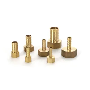 Female Threads Soft Hose Nipple Coupling Brass Hose Barb Fitting Adapters For Air Water Hose