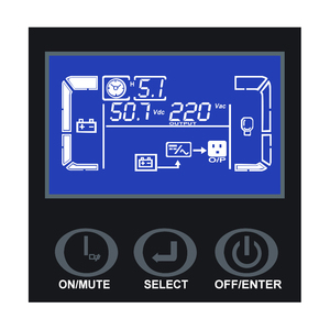 เครื่องสำรองไฟออนไลน์ความถี่สูง 6kVA แบตเตอรี่ลิเธียม 48V คลื่นไซน์บริสุทธิ์ สำหรับห้องคอมพิวเตอร์และระบบไอที - Product Image 3