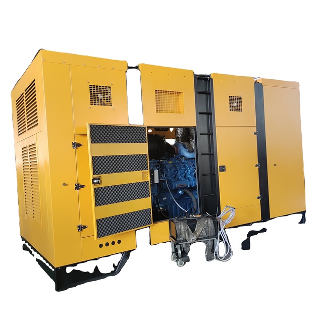 Weichai 1250kVA 100kW Soundproof Silent Canopy diesel Generator Set for Tunnel Construction Continuous Backup Power