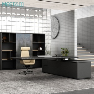 Escritorio Ejecutivo Ergonómico en Forma de L, Moderno y de Lujo, Ajustable, Extensible, de MDF, por Proveedor de Muebles de Oficina - Product Image 1