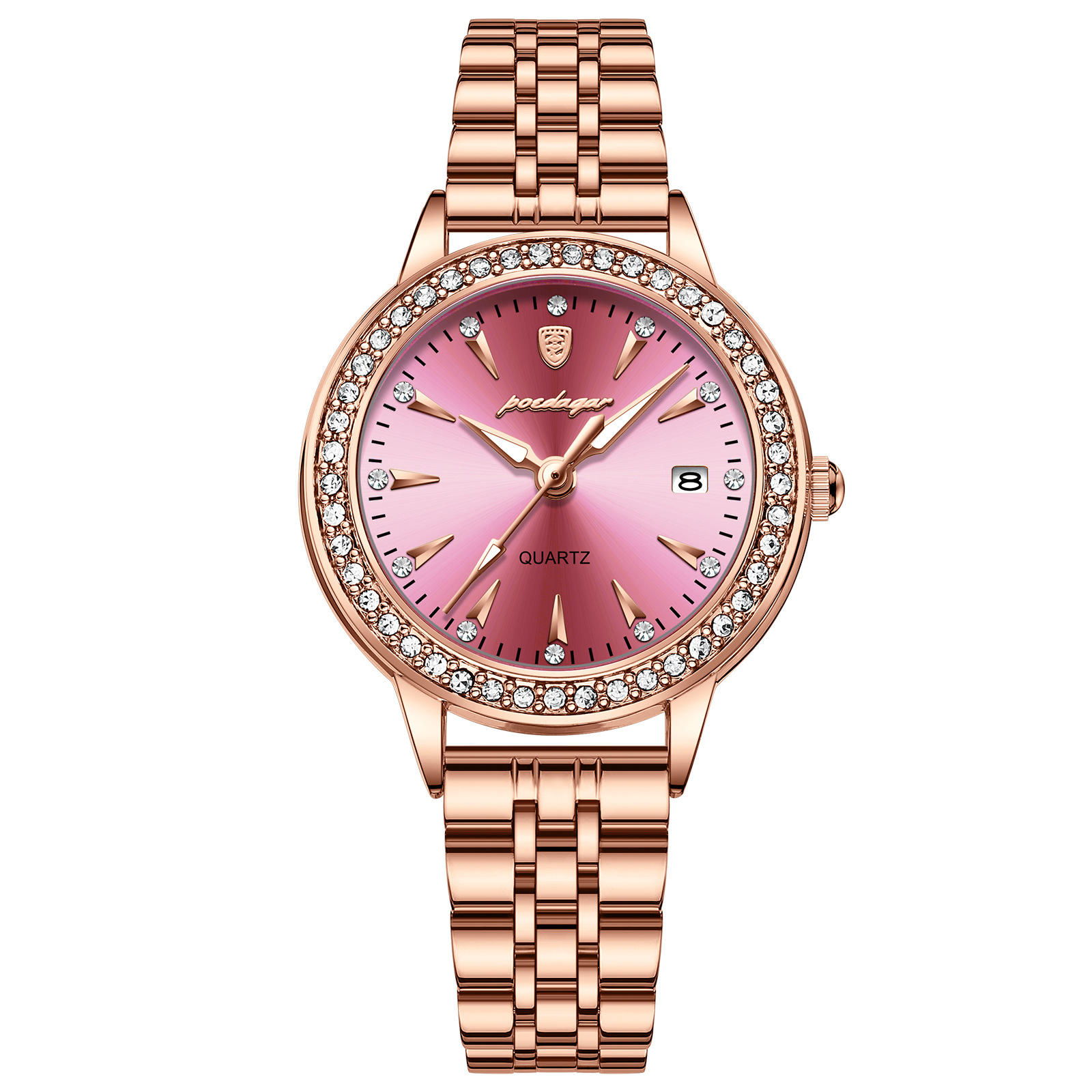 POEDAGAR 366 Luxury Ladies Dress Watch Luminous Waterproof