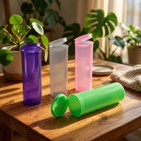 Botol Pop Top Berkualitas Tinggi 13DR 30DR 60DR, Tabung Penyimpanan Plastik Tahan Anak untuk Bunga Kering