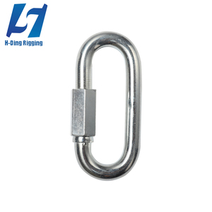 איכות גבוהה בצורת D פלדת אל-חלד קישורים מהירים מסלול שרשרת טבעת חיבור אבזם נדנדה לטיפוס תעשייה כבדה - Product Image 2