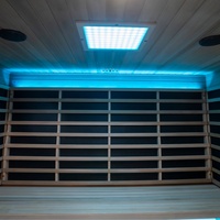 Livraison rapide Sauna infrarouge à lumière rouge de grande taille pour usage commercial, salle de sauna pour salle de sport