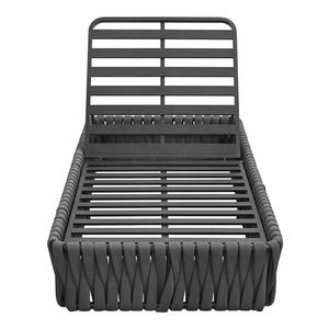 longues <span class=keywords><strong>de</strong></span> jardin d'hôtel <span class=keywords><strong>de</strong></span> loisirs Chaise longue d'extérieur en corde d'<span class=keywords><strong>aluminium</strong></span> Chaise longue Chaise avec table d'appoint - Product Image 5