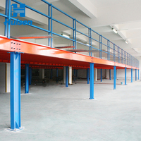 Plancher de mezzanine à prix compétitif Plancher de mezzanine de grande capacité 800-1500kg/qm Plancher de mezzanine de plate-forme de structure en acier