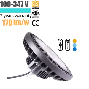 120v 220v 347v智能dmx可调光发光二极管高棚灯300w 200w 150w RGB 3CCT 4CCT 4瓦可用发光二极管仓库工厂