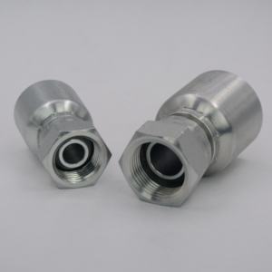 New Carbon Steel Quick <strong>Coupler</strong> 1 Piece Hydraulic BSP Thread Pipe Hose Fittings for Crimping Press 22611Y - Product Image 2