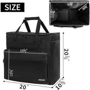 Classeur à fermeture éclair Case-it, sac de rangement grande capacité pour ordinateur portable professionnel, classeur extensible à fermeture éclair - Product Image 5