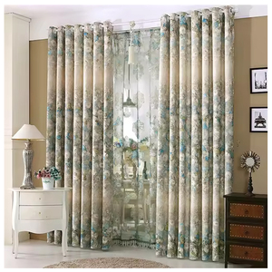 Rideaux arabes classiques de luxe à <span class=keywords><strong>double</strong></span> couche à oeillets pour la maison Rideaux et cantonnières de luxe et classiques - Product Image 2