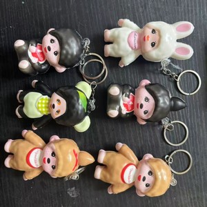 Llavero de peluche Stitch, juguete de dibujos animados en 3D, de plástico suave, regalo de cumpleaños para niños - Product Image 3