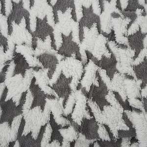 3D Jacquard Cationic Vintage Houndstooth Print Soft Fleece Blanket for Home Fuzzy Soft Cozy Thick Warm Custom <b>Throw</b> Blanket - Product Image 4