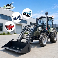 Tractor Agrícola LAWNIO con Personalización Completa, Motor de 4 Cilindros, Construcción Duradera para Trabajo Agrícola, Tractor 4x4