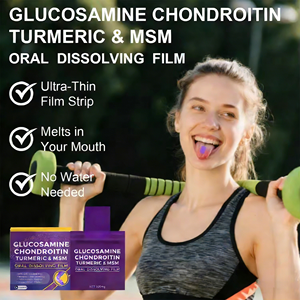 VitaHall Glukozamin Kondroitin Doğal Gıda Sınıfı Ağızdan Çözünen Film Şeritleri Yetişkinler İçin Eklem ve Kemik Sağlığını Destekler - Product Image 4
