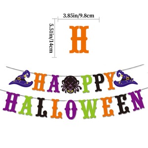 Adorno Colgante de Bruja, Murciélago y Fantasma de Dibujos Animados para Decoración de Fiesta de Halloween, Pancarta, Recuerdos para Niños, Uso Doméstico, Fiesta de Halloween - Product Image 6