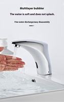 Robinet à capteur intégré personnalisé pour chambre à coucher Réglage sans effort de la température Économie d'eau chaud et froid en cuivre durable