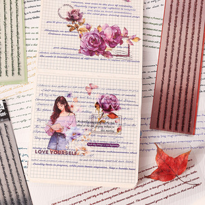 6 tờ mỗi gói <span class=keywords><strong>Fei</strong></span> <span class=keywords><strong>Yu</strong></span> Giấc Mơ Sổ tay văn bản dài dán sáng tạo tiếng Anh cắt phim Cẩm Nang dán - Product Image 4