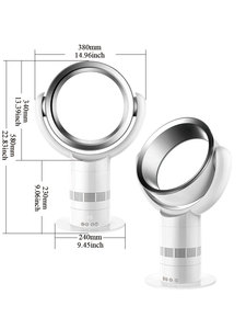 Ventilador de Escritorio Eléctrico sin Aspas, Circulación de Aire de Ángulo Amplio, Estilo Natural y Suave - Product Image 5