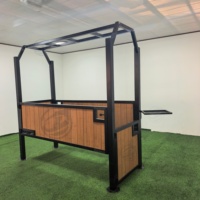 Structure de box pour chevaux Tianyun en acier galvanisé robuste, avec rembourrage doux, durable, sûre et portable.