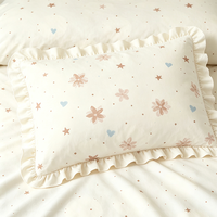 Sarung Bantal Katun 100% Mewah 2 Buah dengan Penutup Envelope, Sarung Bantal Bernapas
