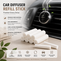 Bâtonnets diffuseurs de parfum pour voiture en fibre de 8mm, 9mm, 10mm, 12mm en stock, recharge de diffuseur d'air, roseaux artificiels absorbants, taille personnalisée