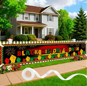 Bannière Juneteenth 300*50cm, Décoration Murale pour Célébrations, Fêtes et <span class=keywords><strong>Photographie</strong></span> - Product Image 4