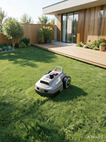 Lopkin L1500 Industrieller DIY Elektrischer Kabelloser Roboter-Rasenmäher Batteriebetrieben RTK-Vision App-Steuerung 24V 7,5Ah Selbstfahrend IPX6