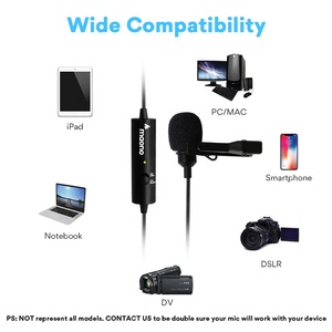 MAONO recargable enchufe de 3,5mm micrófono de solapa de Clip micrófono para cámara de vídeo - Product Image 6