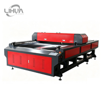 Lihua 1325 grande taille 8 pieds par 4 pieds Pvc cuir Mdf tissu Textile acrylique CNC Co2 Laser découpeuse de bois