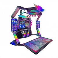Baby Bear 2025 Grande machine à musique d'arcade à double lecteur Divertissement de bataille de danse à pièces avec 1 an de garantie