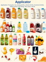 Machine de remplissage automatique de jus de fruits et d'eau de coco avec fonctions de pelage, de mélange et de lavage pour bouteilles en plastique