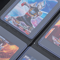 Carpeta de colección de tarjetas con logotipo personalizado con mangas para 112 Toploaders 4 carpetas de Toploader de bolsillo para fotos