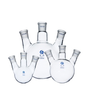 Loikaw Lab Glassware Frasco de tres cuellos Vidrio de laboratorio Frasco de ebullición de fondo redondo Frasco volumétrico personalizado Química - Product Image 2