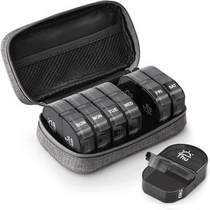 Portapillole Settimanale 7 Giorni con 14 Scomparti in Plastica PP, Carino e Pratico, Contenitore per Medicinali Giornaliero Mattina e Sera per Una Settimana - Product Image 3