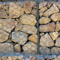Cage de gabion ASTM A975 en Galfan revêtu de PVC, 80*100mm, 2.7mm, panier de gabion hexagonal pour mur de soutènement maritime