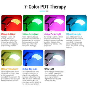 Salon chuyên nghiệp 7 màu đèn <span class=keywords><strong>LED</strong></span>-Đèn trị liệu mặt đèn <span class=keywords><strong>LED</strong></span>-Máy trị liệu đèn - Product Image 3