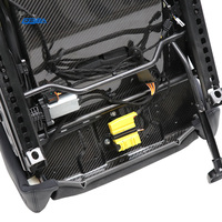 Siège de course électrique à réglage en hauteur en fibre de carbone et cuir Nappa pour Porsche 718 911 GT3RS, modèle universel