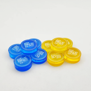 All'ingrosso di precisione trasparente Logo personalizzato in resina acrilica giochi da tavolo Backgammon scacchi pezzi gettoni per favore - Product Image 6