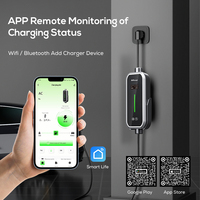 Borne de recharge rapide pour voiture électrique Ovrod 32A 7Kw 11Kw 22Kw Type 2, intelligente, portable et murale