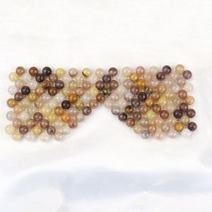 Máscara de jade de seda dorada más nueva, máscara facial <span class=keywords><strong>para</strong></span> el cuidado de la piel, máscara <span class=keywords><strong>para</strong></span> <span class=keywords><strong>dormir</strong></span>, calefacción, refrigeración, herramienta de masaje de ojos <span class=keywords><strong>para</strong></span> Spa de belleza ocular - Product Image 2