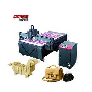 DMS kotak kemasan Digital CNC pemotong akrilik mesin pemotong alat serbaguna untuk berbagai bahan