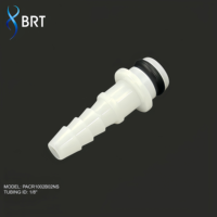 Raccord rapide en plastique Luer Lock, mini-coupleur rapide 1/16, connecteur à valve à barbillon petit format, raccord rapide pour raccords de tubes