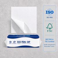 Serviettes en papier Z Fold en pâte de bois vierge, jetables, en gros, pour bureau, salle de bain, hôpital, usage commercial