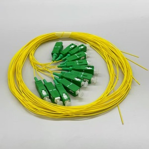 สายไฟเบอร์ออปติกแบบมีสี 1.5 ม. 12 คอร์ 9/125 ซิงเกิลโหมด SC/APC 12 ไฟเบอร์พิกเทล - Product Image 3