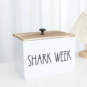 Boîte de rangement en bois pour mouchoirs, salon, chambre et salle de séjour ; avec couvercle ; boîte à linge ; rangement décoratif pour mouchoirs. - Product Image 3