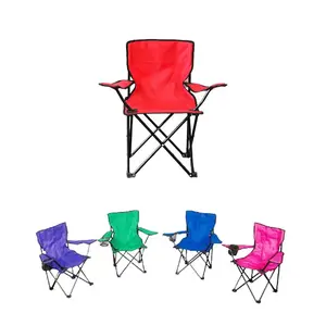 Custom Logo 2024 Outdoor Chair Lightweight 600D Oxford Steel Camping Beach Chairs