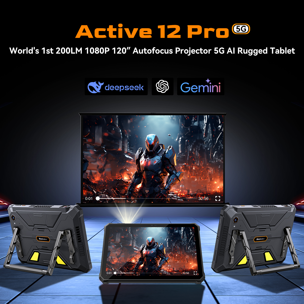 Blackview Active 12 Pro Rugged Tablet PC 5G | 12GB RAM, 256GB