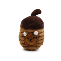 Peluche personnalisée en forme d'écureuil miniature, jouet à mâcher pour chat avec pomme de pin