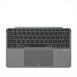 Portable Mini Foldable Touchpad <b>Keyboard</b> Wireless Ultra Thin <b>Customized</b> Logo bluetooth <b>keyboard</b> <b>with</b> Case for Tablet/Phone - Product Image 1